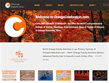 Tablet Screenshot of orangecelebration.com